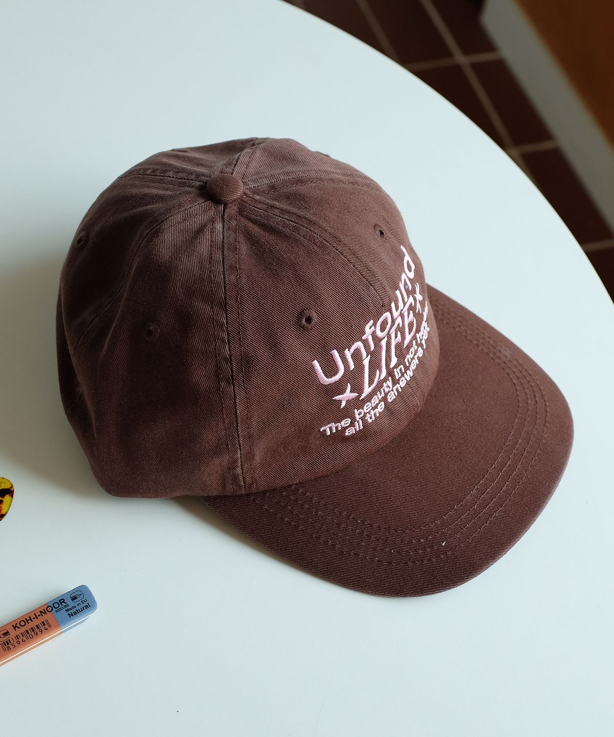 벌룬프렌즈(BALLOON FRIENDS) Unfound Life 워싱 볼캡 브라운
