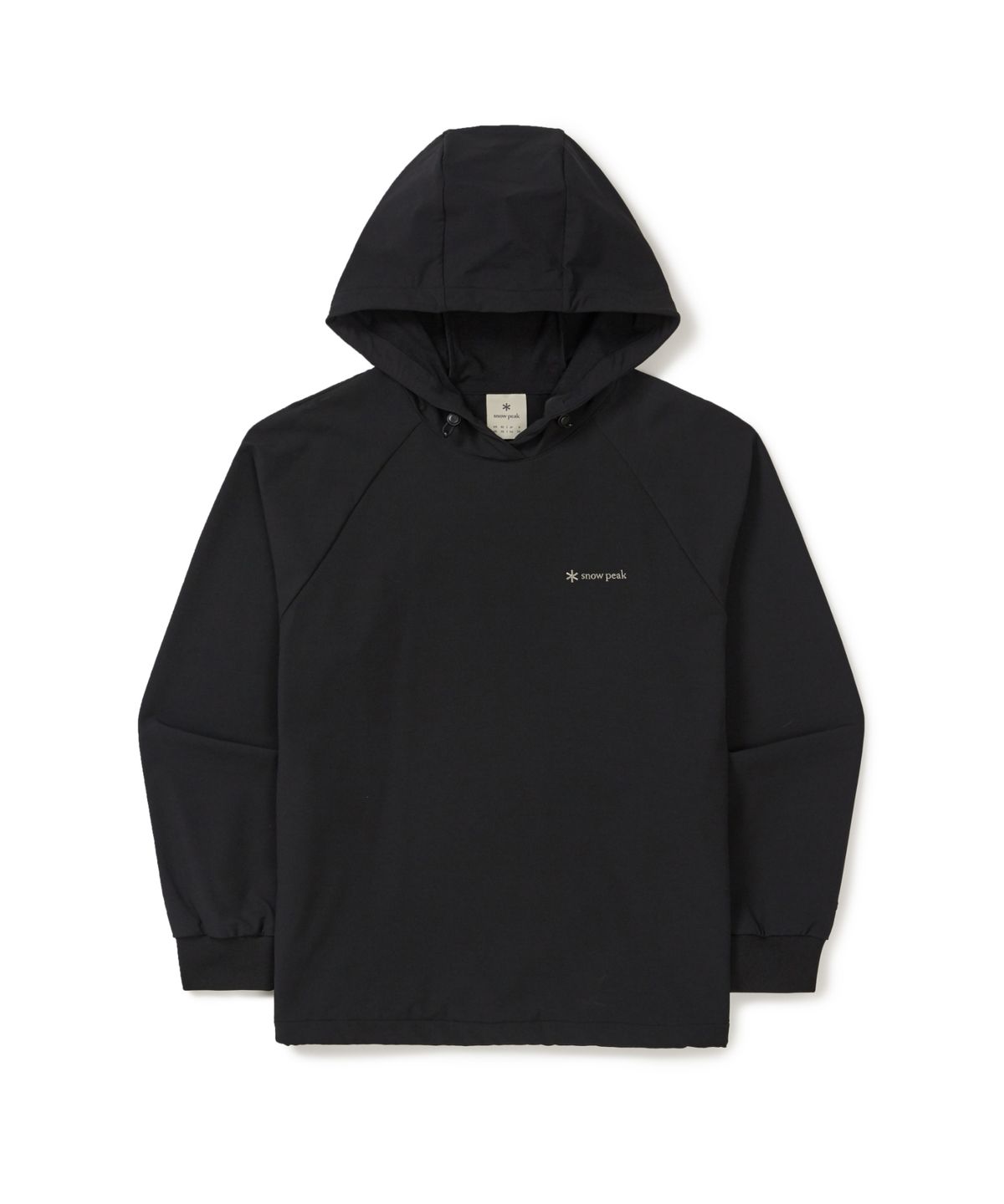 스노우피크 어패럴(SNOWPEAK APPAREL) 라고 여성 후드 티셔츠 (S25FWTHD33) Black