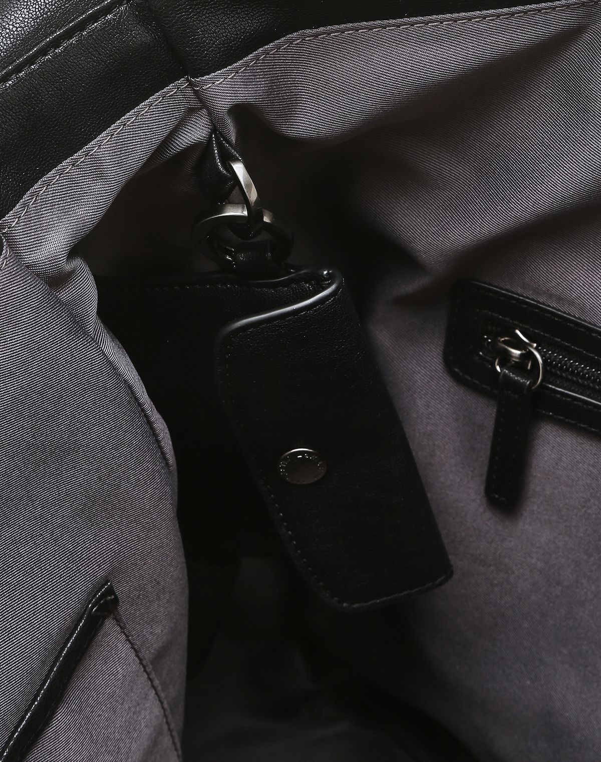 질스튜어트 맨 액세서리(JILLSTUART MEN ACC) 블랙 가죽 2WAY 숄더백 (카드지갑 포함) JUBA6F930BK