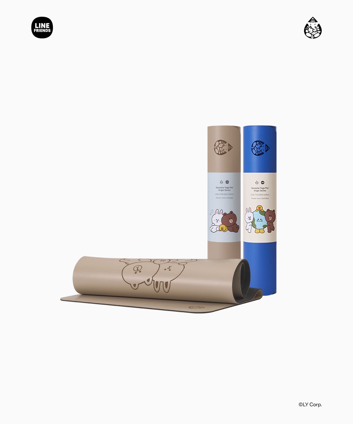 가네샤 요가 프랍스(GANESHA YOGA PROPS) 가네샤 요가매트 라인프렌즈 에디션 프렌즈 6mm