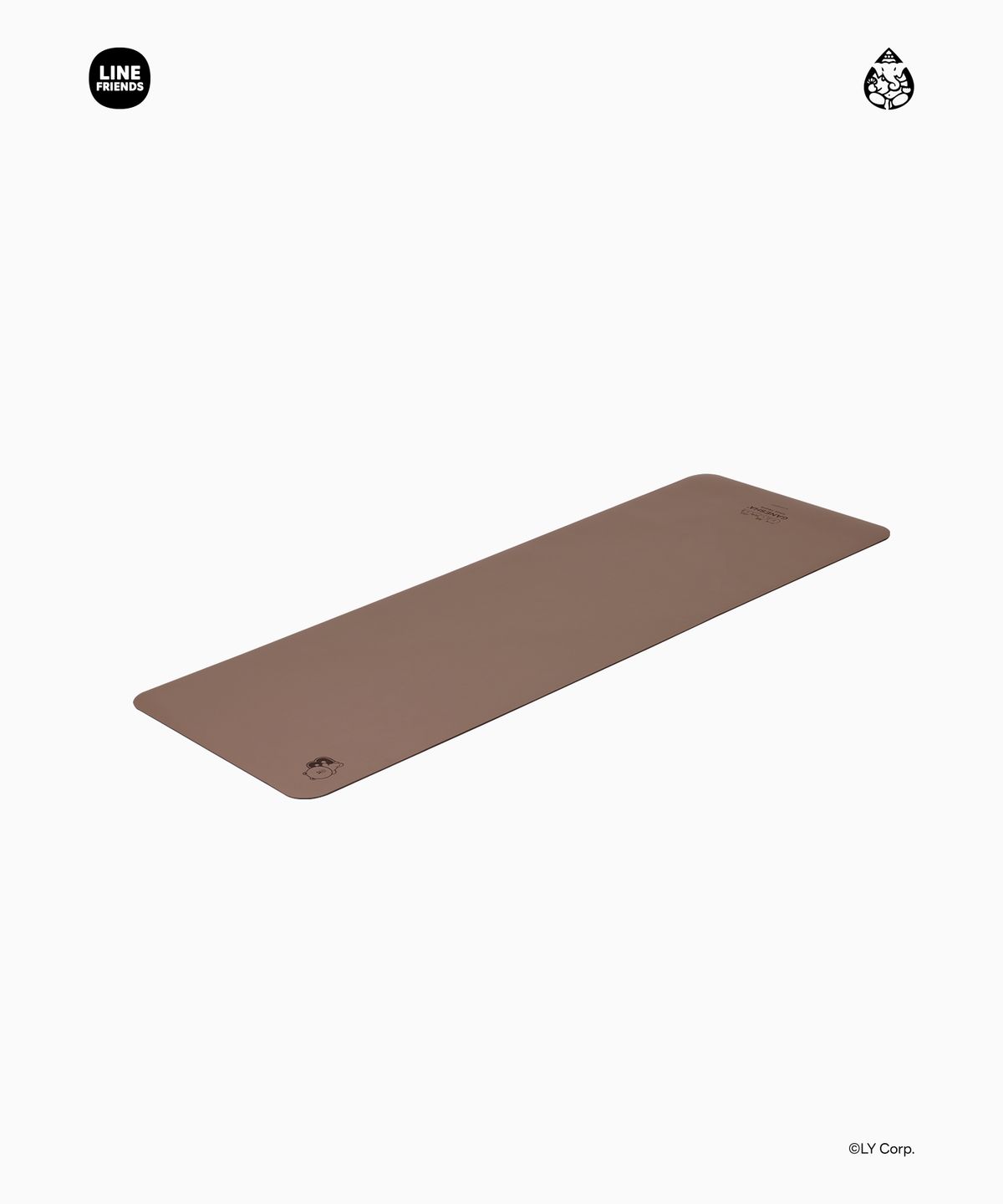 가네샤 요가 프랍스(GANESHA YOGA PROPS) 가네샤 요가매트 라인프렌즈 에디션 브라운 5mm