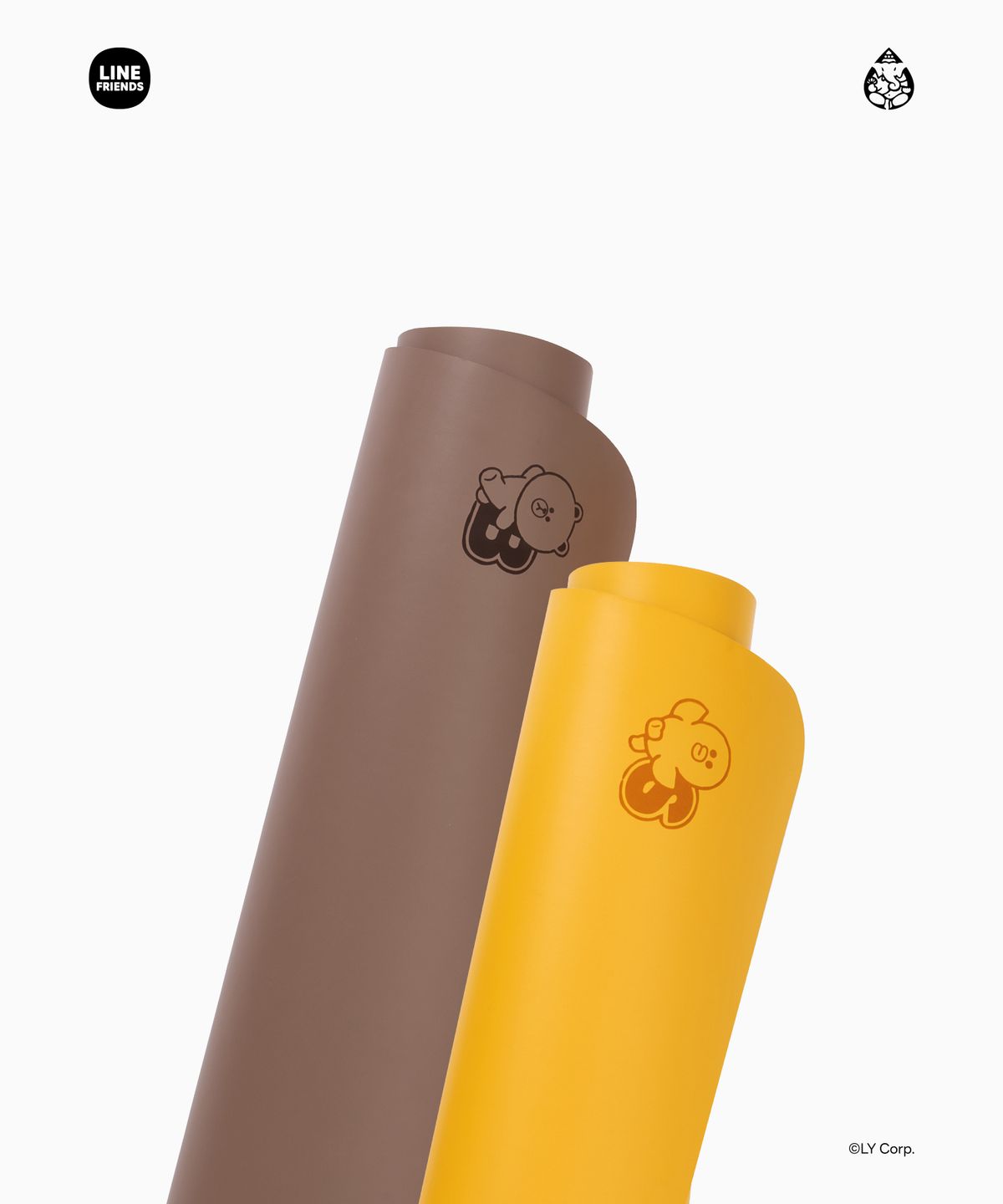 가네샤 요가 프랍스(GANESHA YOGA PROPS) 가네샤 요가매트 라인프렌즈 에디션 브라운 5mm