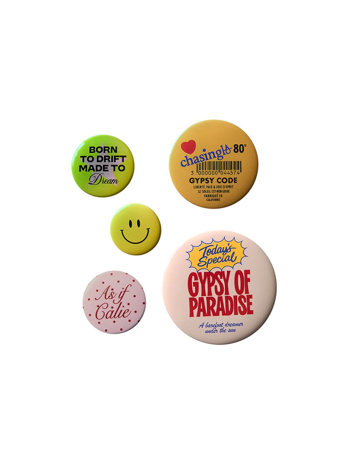 에즈이프 캘리(ASIF CALIE) GYPSY OF CALIE PIN BADGE SET B