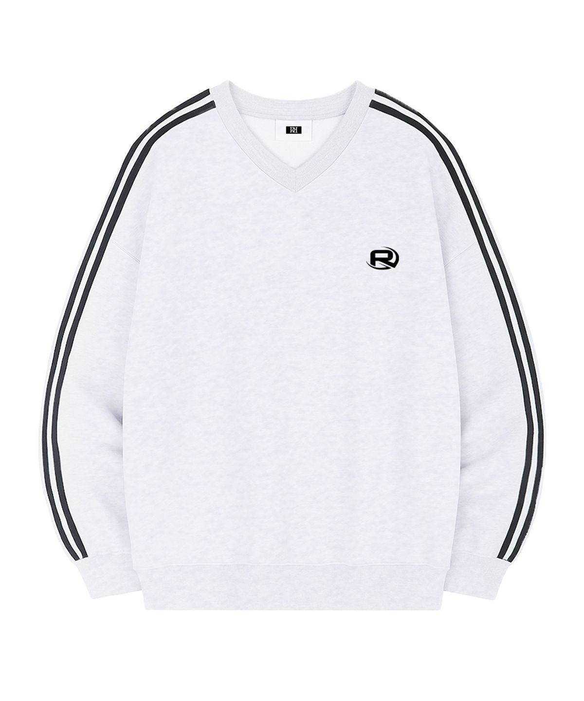 랜덤오프(RANDOMOFF) ROF ESSENTIAL SPORTY TRACK V-NECK OVER FIT SWEATSHIRT (4color)
