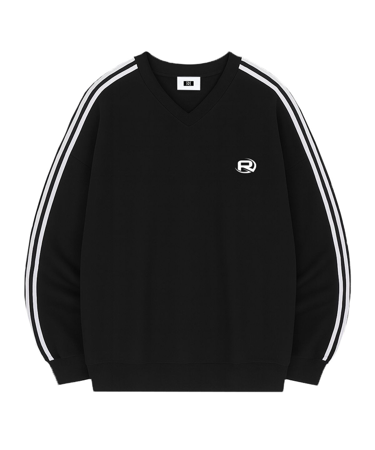 랜덤오프(RANDOMOFF) ROF ESSENTIAL SPORTY TRACK V-NECK OVER FIT SWEATSHIRT (4color)
