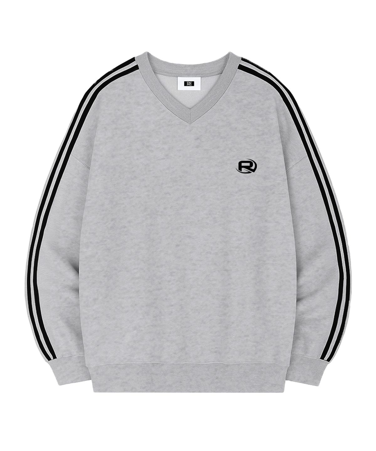 랜덤오프(RANDOMOFF) ROF ESSENTIAL SPORTY TRACK V-NECK OVER FIT SWEATSHIRT (4color)