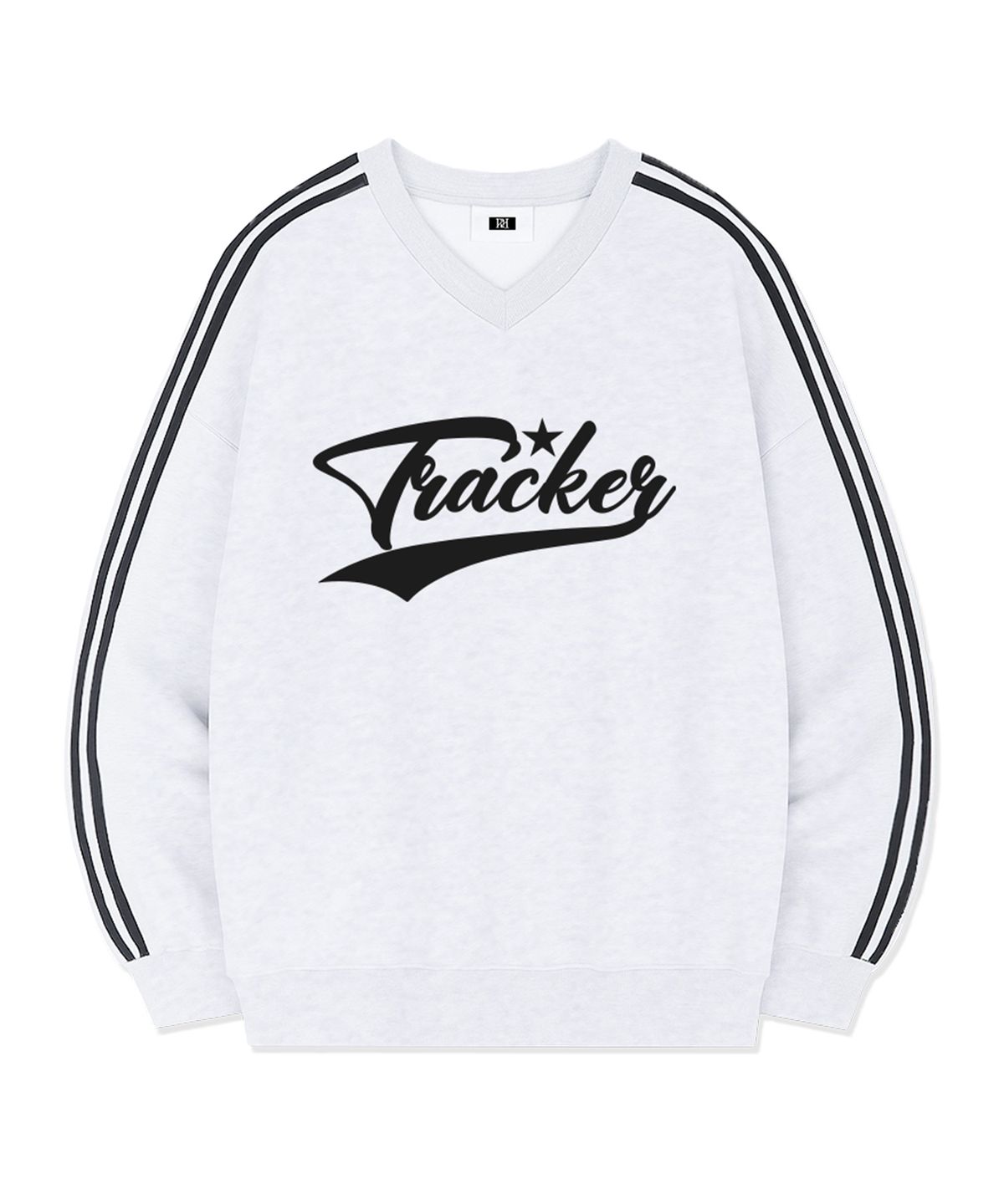 랜덤오프(RANDOMOFF) TRACKER SPORTY TRACK V-NECK OVER FIT SWEATSHIRT (4color)