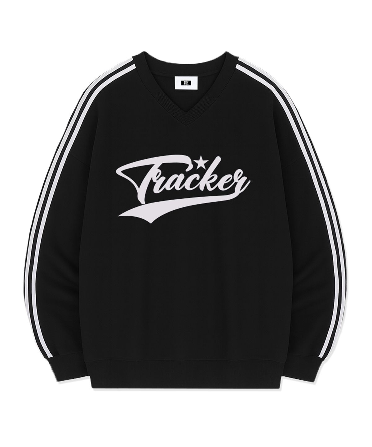 랜덤오프(RANDOMOFF) TRACKER SPORTY TRACK V-NECK OVER FIT SWEATSHIRT (4color)