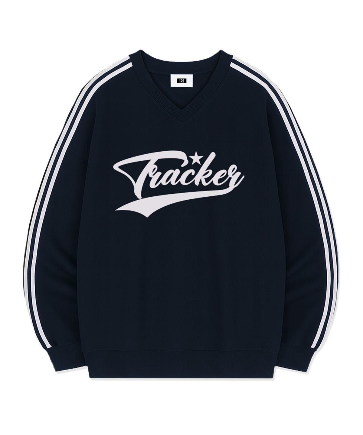 랜덤오프(RANDOMOFF) TRACKER SPORTY TRACK V-NECK OVER FIT SWEATSHIRT (4color)