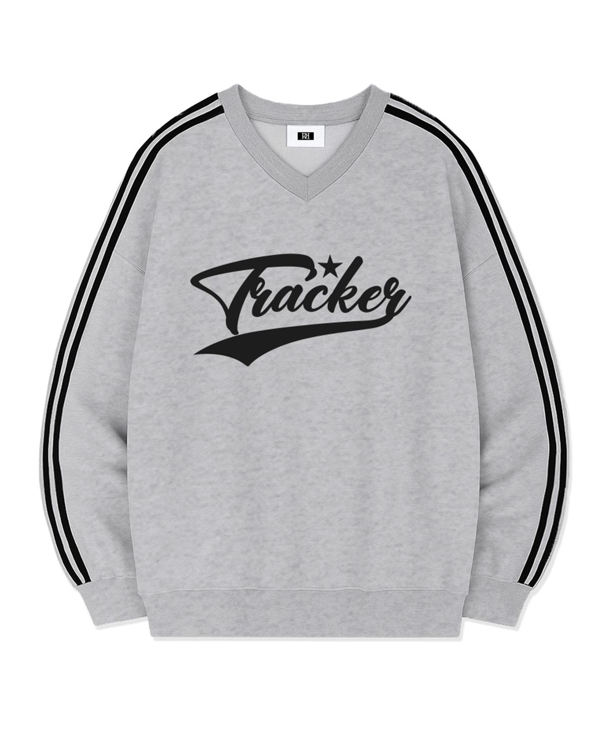 랜덤오프(RANDOMOFF) TRACKER SPORTY TRACK V-NECK OVER FIT SWEATSHIRT (4color)