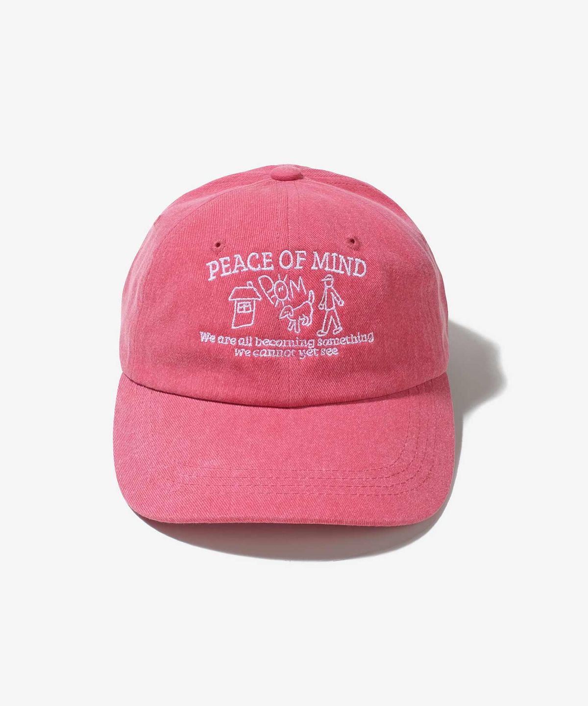 벌룬프렌즈(BALLOON FRIENDS) Peace Of Mind 피그먼트 볼캡 레드