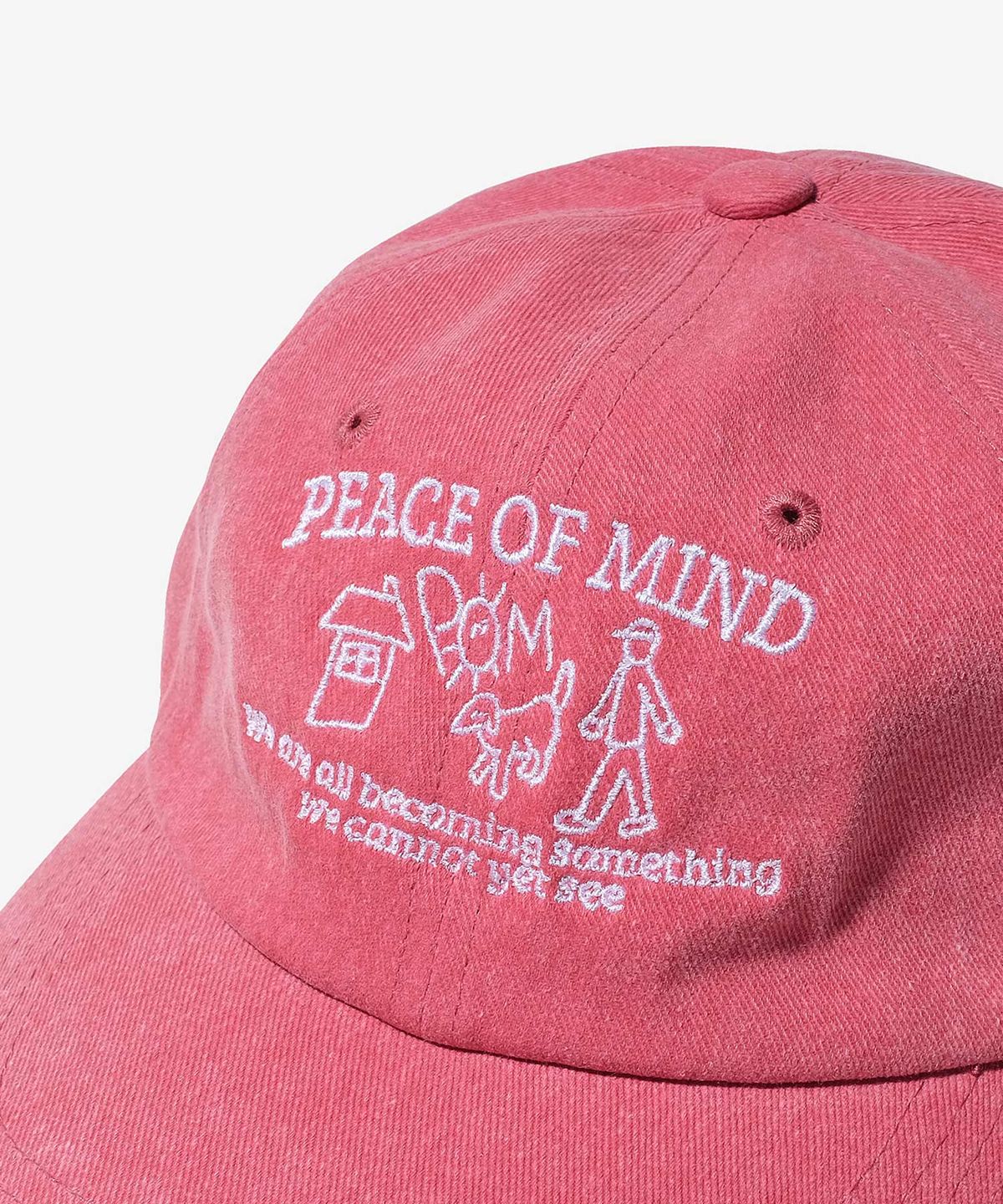 벌룬프렌즈(BALLOON FRIENDS) Peace Of Mind 피그먼트 볼캡 레드