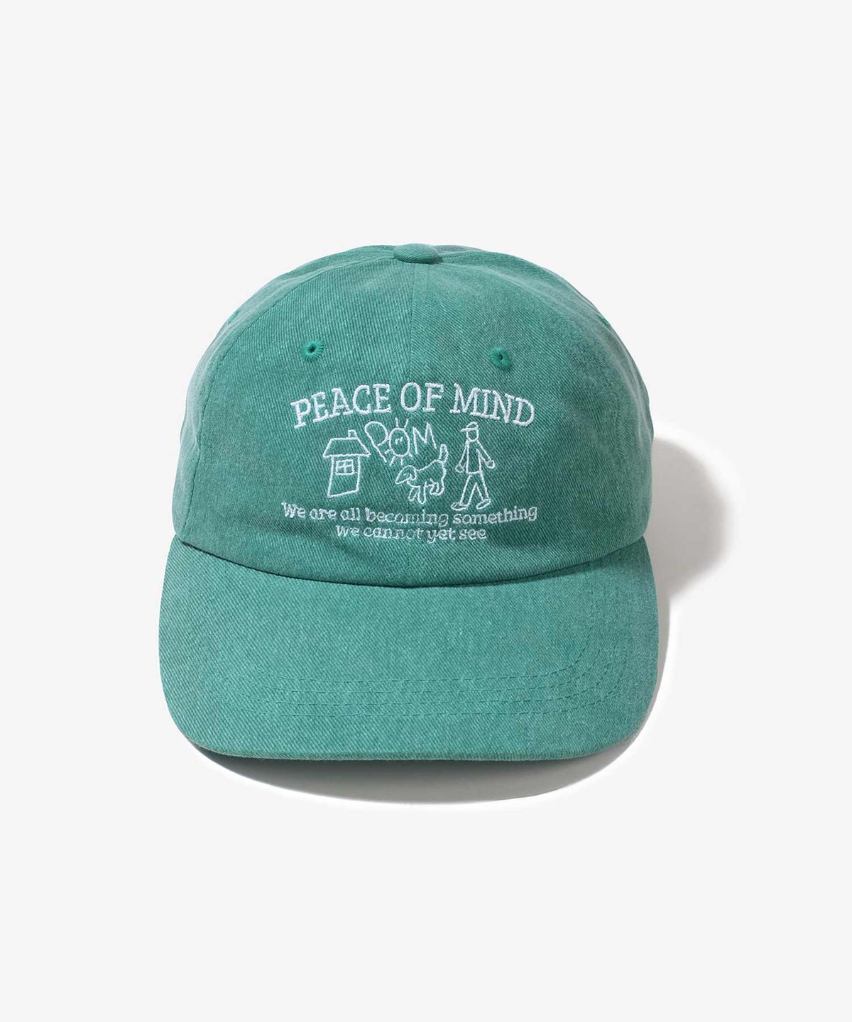 벌룬프렌즈(BALLOON FRIENDS) Peace Of Mind 피그먼트 볼캡 그린