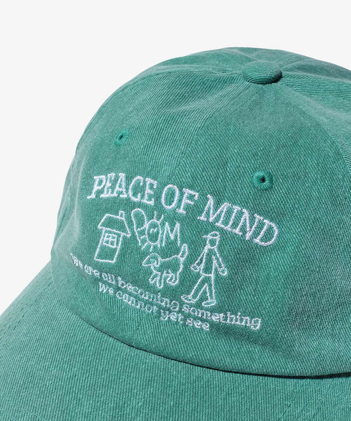 벌룬프렌즈(BALLOON FRIENDS) Peace Of Mind 피그먼트 볼캡 그린