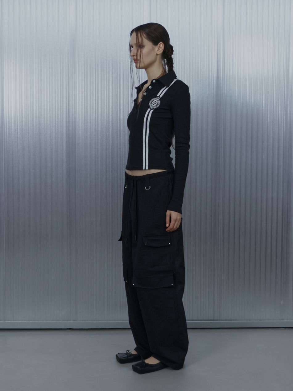 MUSINSA公式 | SETUPEXE CROSS MULTI CARGO PANTS / BLACK