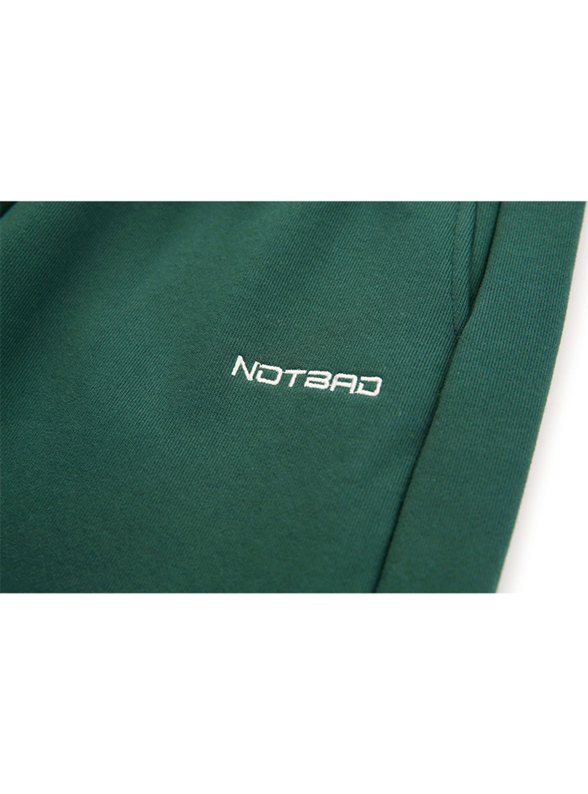 낫배드코리아(NOTBAD KOREA) 컬러 자수 조거 팬츠 - Green