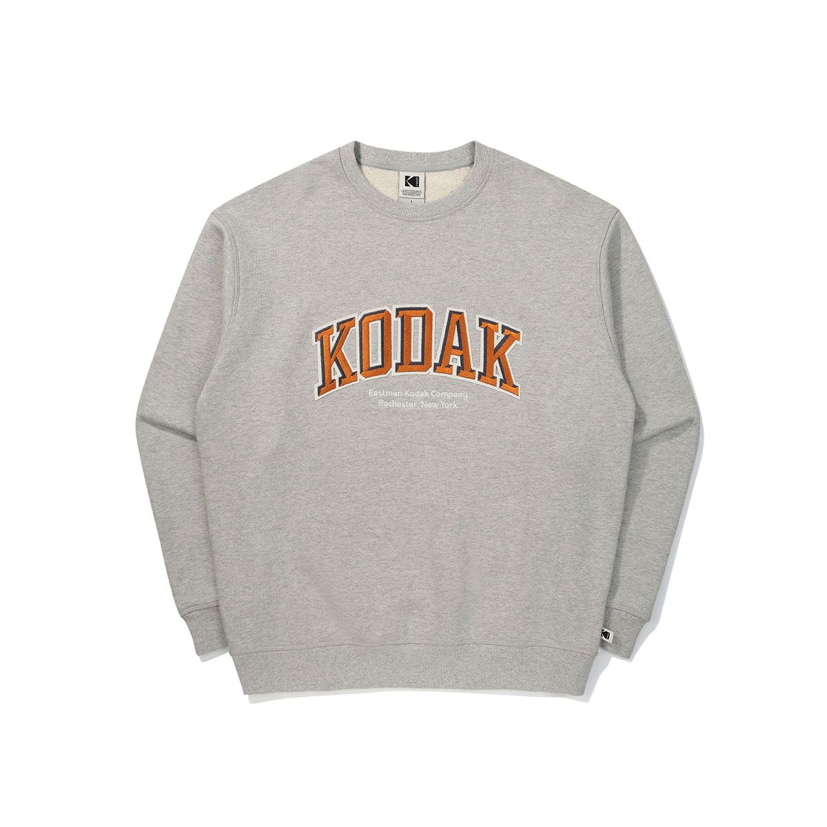 코닥(KODAK) 에버루프 빅로고 맨투맨 MELANGE GREY