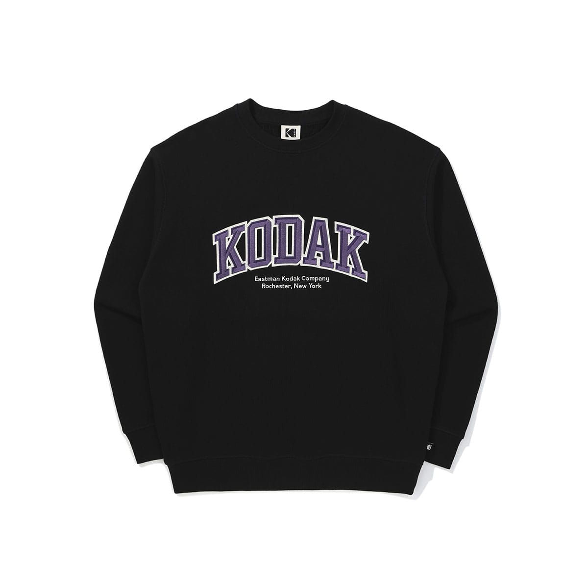 코닥(KODAK) 에버루프 빅로고 맨투맨 BLACK