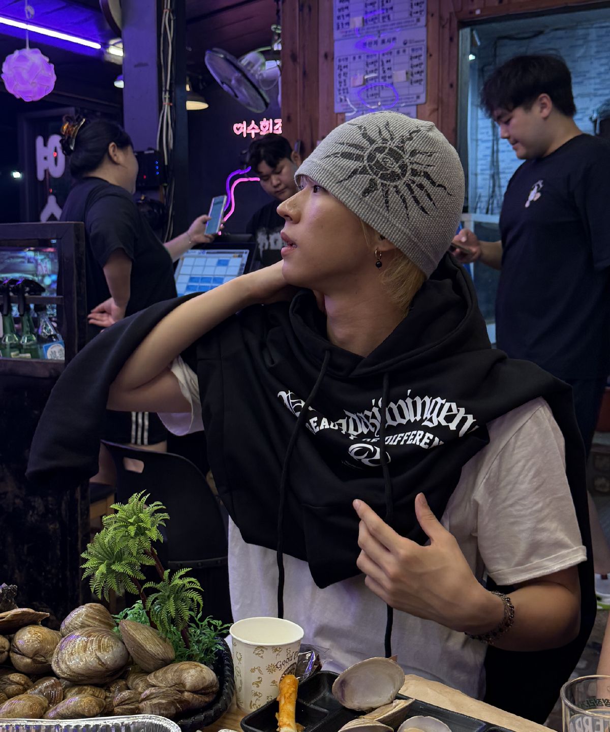 피마다지윈(PIMADAZIWIN) Sun Eyes Beanie_[Gray]