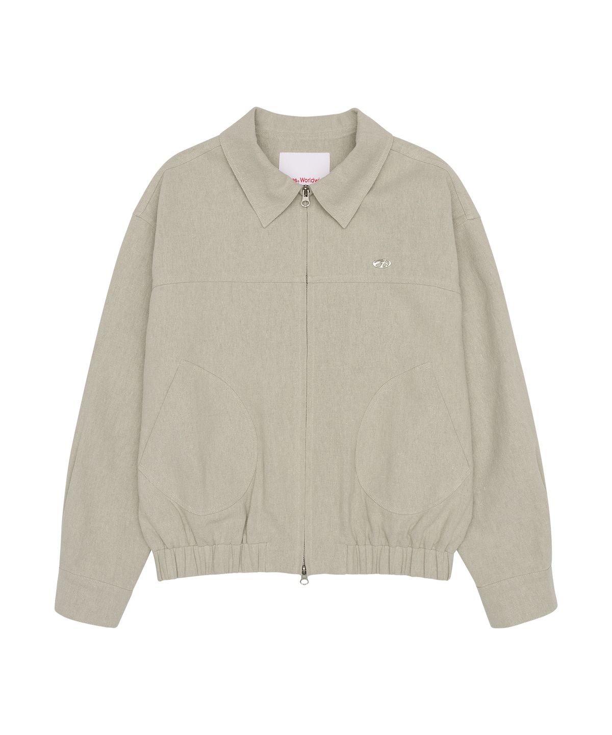 아메스 월드와이드(AMES-WORLDWIDE) LINEN BOMBER JACKET BEIGE