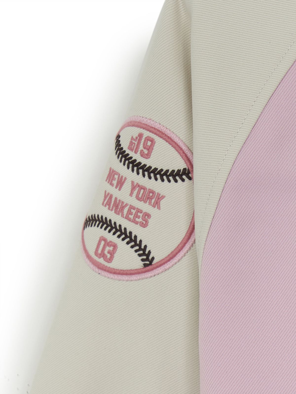 엠엘비 키즈(MLB KIDS) 스트릿 바시티 래글런 패딩점퍼 NY (Mg.Pink)