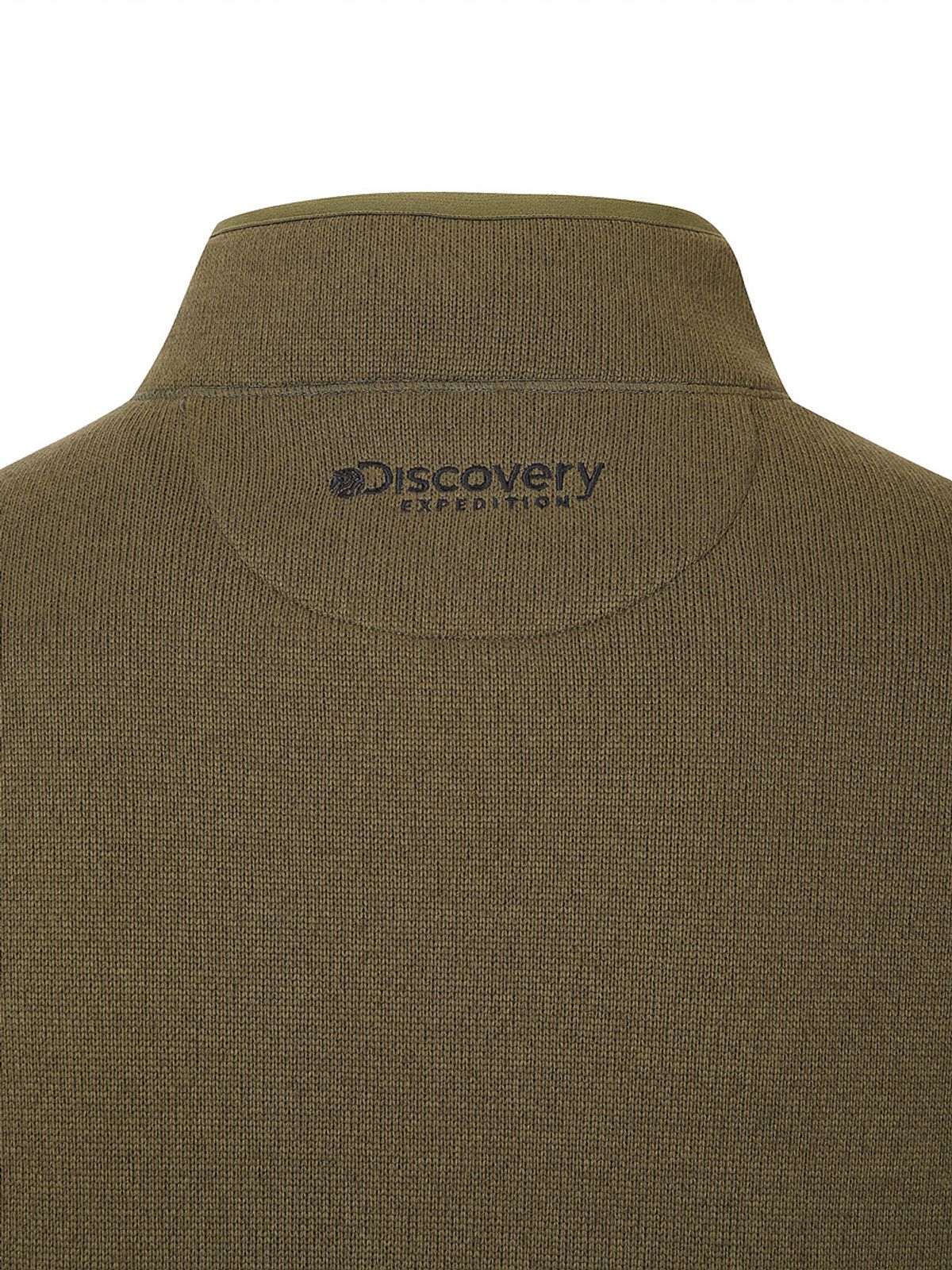 디스커버리 익스페디션(DISCOVERY EXPEDITION) 남성 니트라이크 하이넥 자켓 (D/OLIVE)