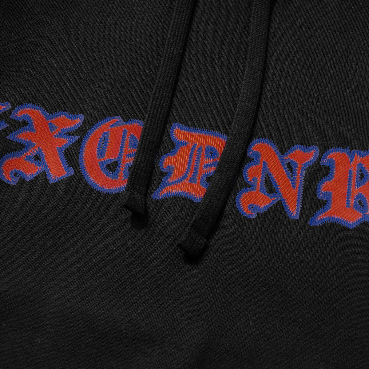 엑스트라오디너리(EXTRAORDINARY) BLACKLETTER II HOODIE BLACK