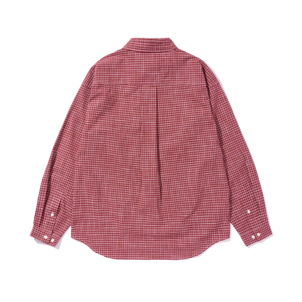 엑스트라오디너리(EXTRAORDINARY) EXODNRY APPLIQUE CHECK SHIRT RED