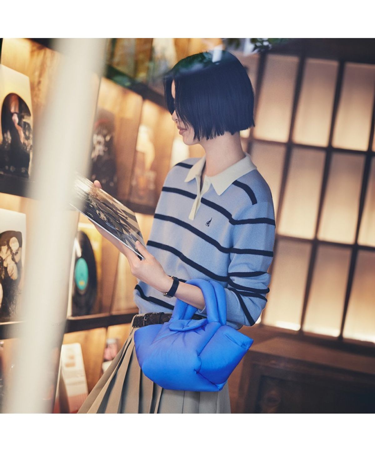 빈폴 액세서리(BEANPOLE ACCESSORY) 베러 마이크로 나일론 토트백  블루
