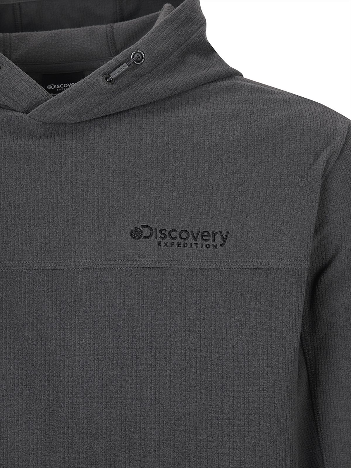 디스커버리 익스페디션(DISCOVERY EXPEDITION) 남성 그리드 플리스 후드티 (D/GREY)