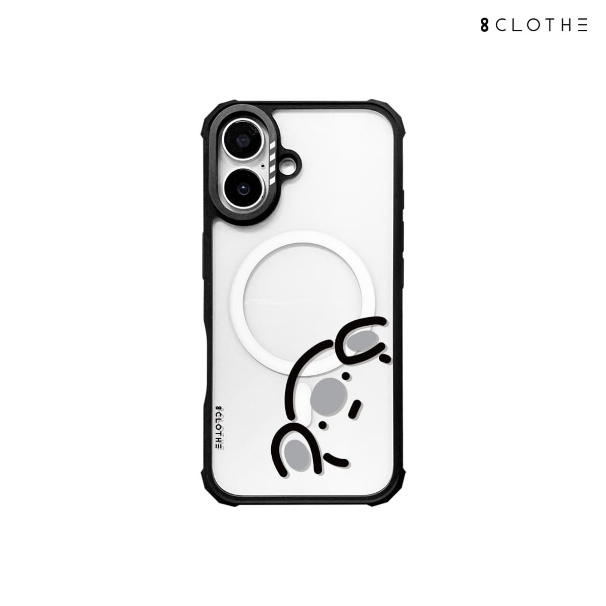 에잇클로드(8CLOTHE) 맥세이프 투명 범퍼 폰 케이스 임펙트 두들두들 아이폰 17 16 갤럭시 S26 S25