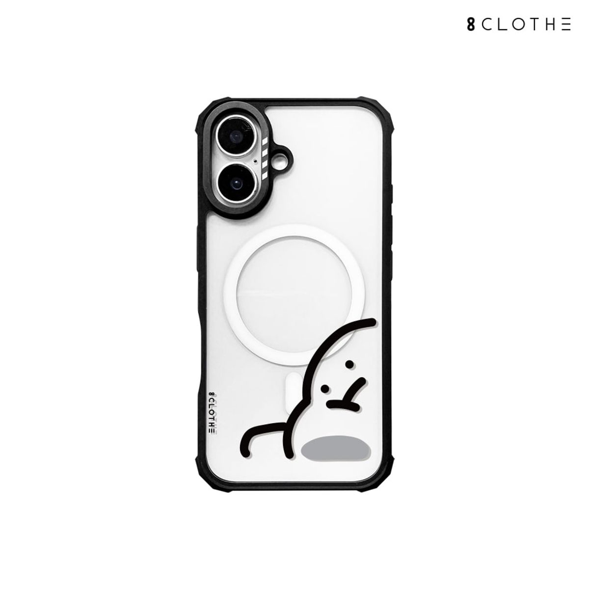 에잇클로드(8CLOTHE) 맥세이프 투명 범퍼 폰 케이스 임펙트 두들두들 아이폰 17 16 갤럭시 S26 S25