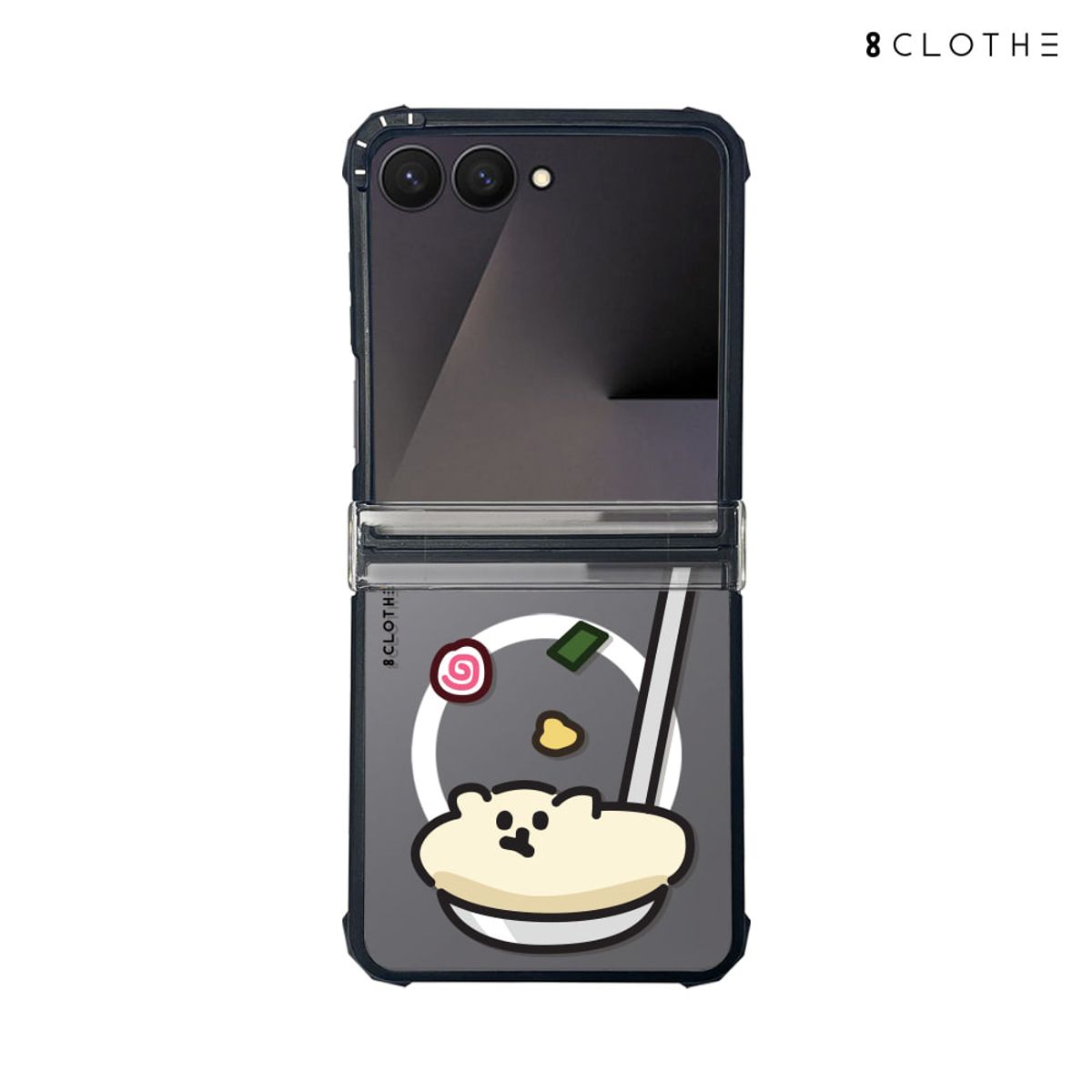 에잇클로드(8CLOTHE) 갤럭시 Z플립8 7 6 5 폰 투명 맥세이프 범퍼 케이스 임펙트 두들키친