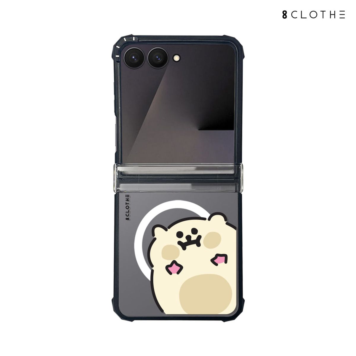 에잇클로드(8CLOTHE) 갤럭시 Z플립8 7 6 5 폰 투명 맥세이프 범퍼 케이스 임펙트 두들키친