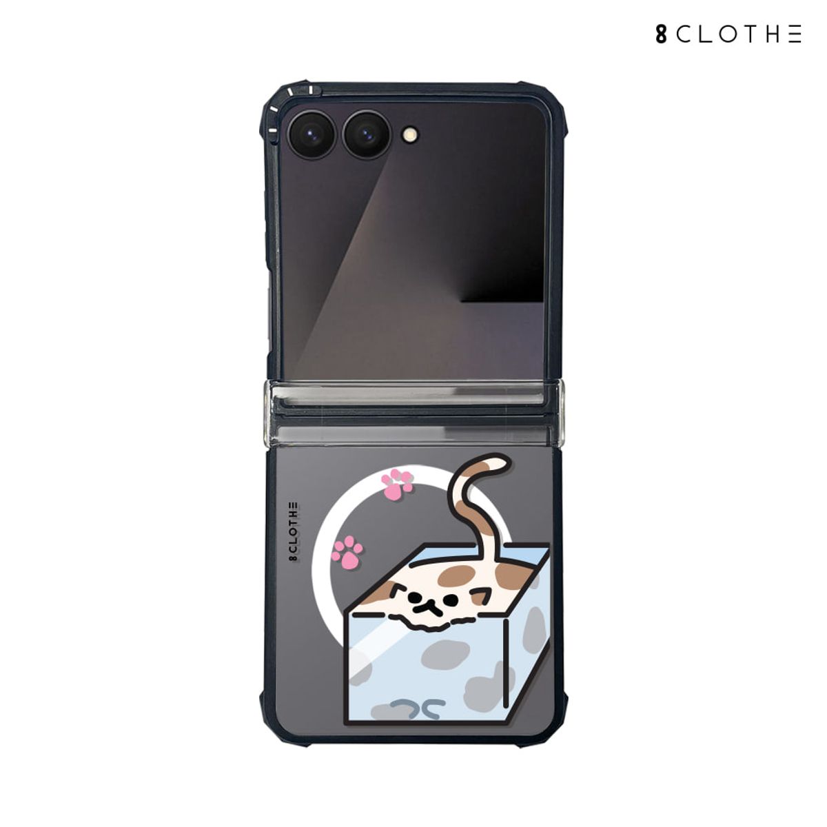에잇클로드(8CLOTHE) 갤럭시 Z플립8 7 6 5 폰 투명 맥세이프 범퍼 케이스 임펙트 두들키친
