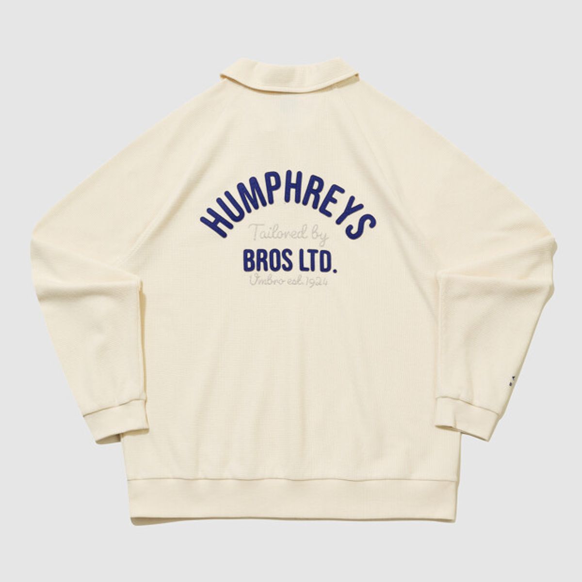 엄브로(UMBRO) HBL 로얄 컬리지 와플 카라 맨투맨 아이보리(UQ311CFS95)