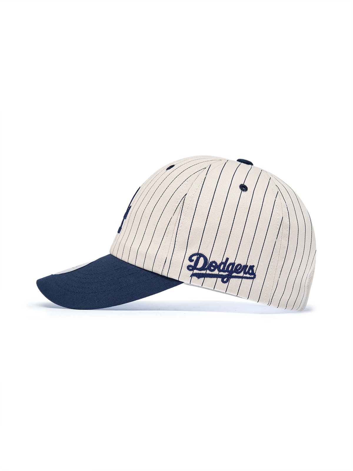 엠엘비(MLB) 시그니처 스트라이프 언스트럭쳐 볼캡 LA (Navy)