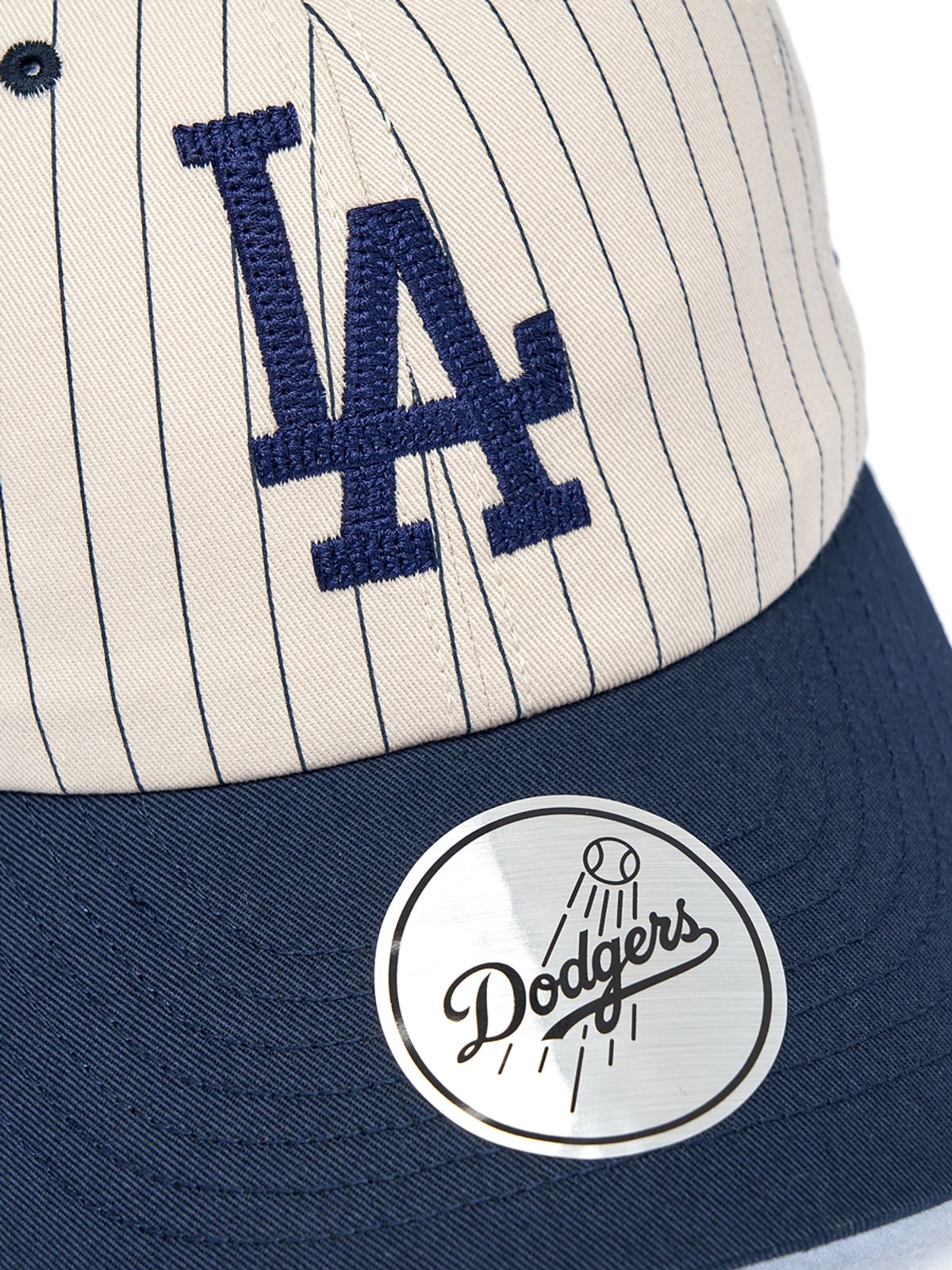 엠엘비(MLB) 시그니처 스트라이프 언스트럭쳐 볼캡 LA (Navy)