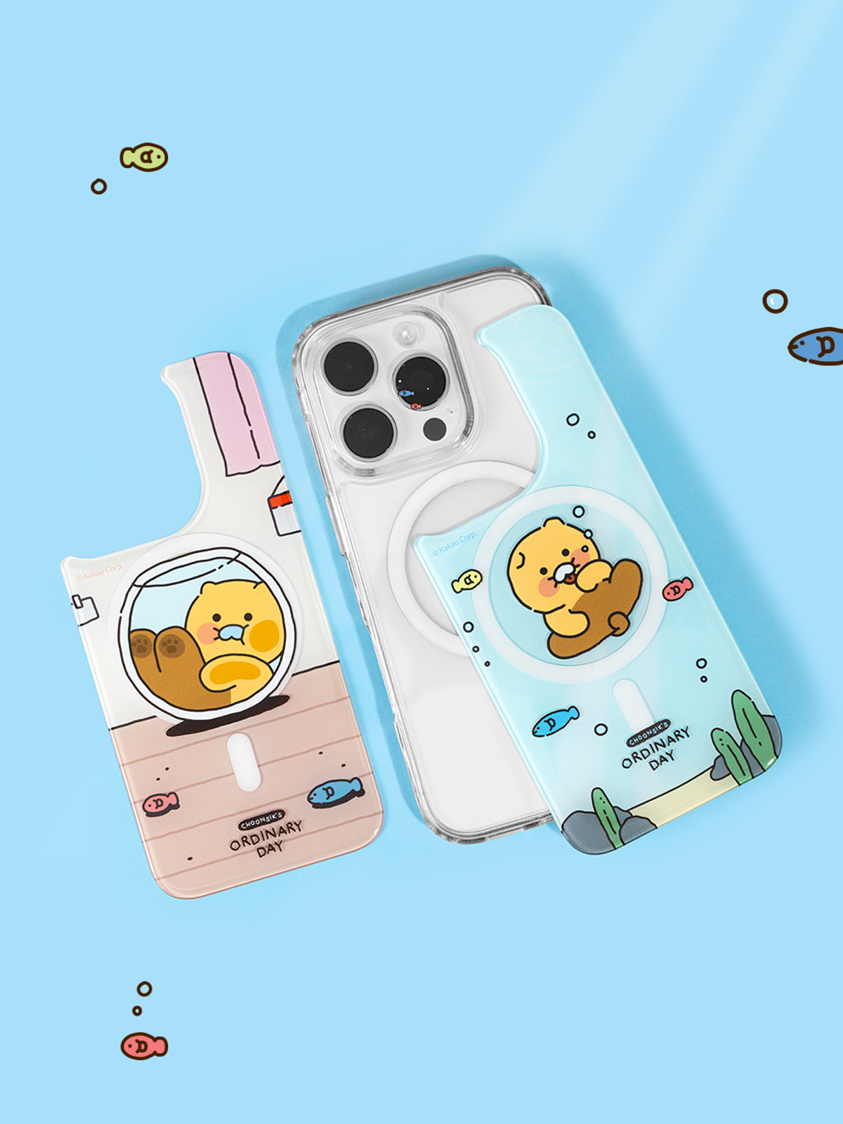카카오프렌즈 파트너(KAKAOFRIENDS PARTNERS) 카카오프렌즈 춘식이 퓨어 쉴드 맥세이프 케이스(오디너리 데이) 마그네틱 케이스 아이폰 갤럭시 케이스