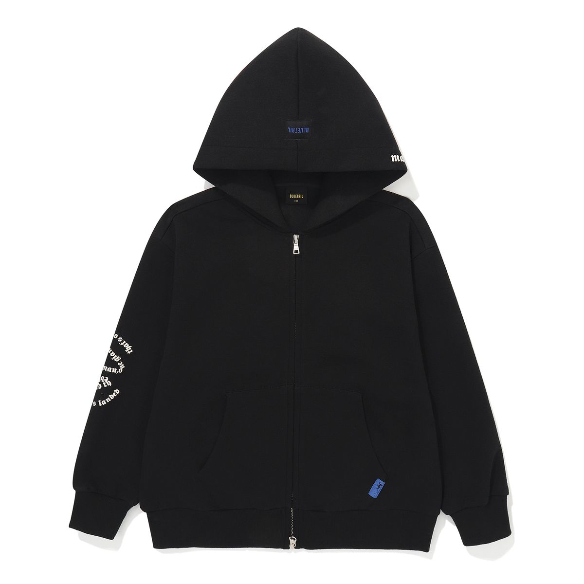 블루테일(BLUETAIL) AZG3JP02BK 블랙 포켓 후드집업