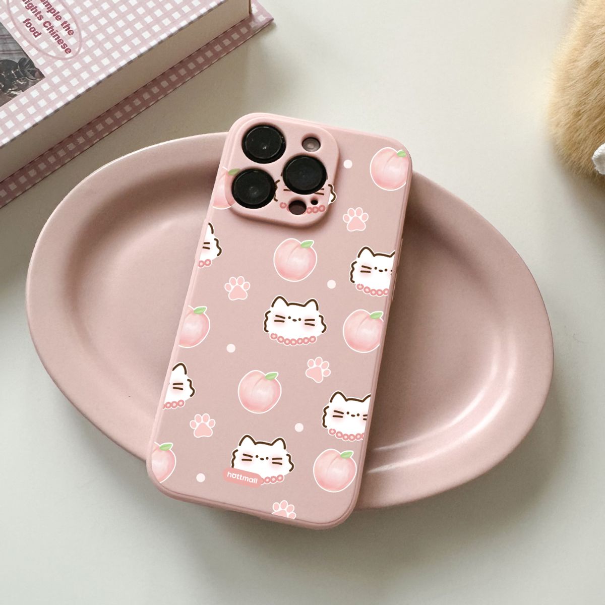 핫티몰(HOTTMALL) [젤리] 피치 고양이 패턴