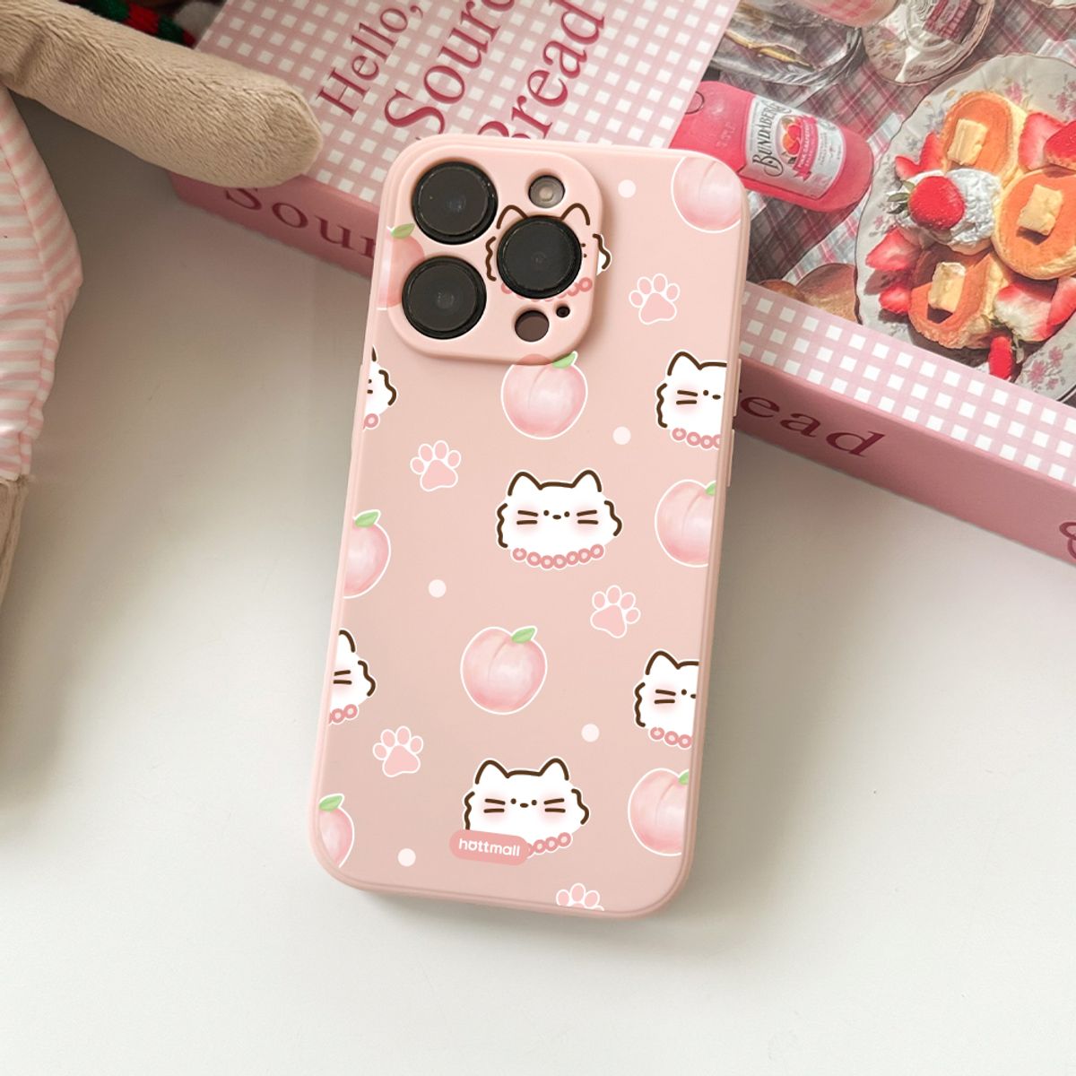 핫티몰(HOTTMALL) [젤리] 피치 고양이 패턴