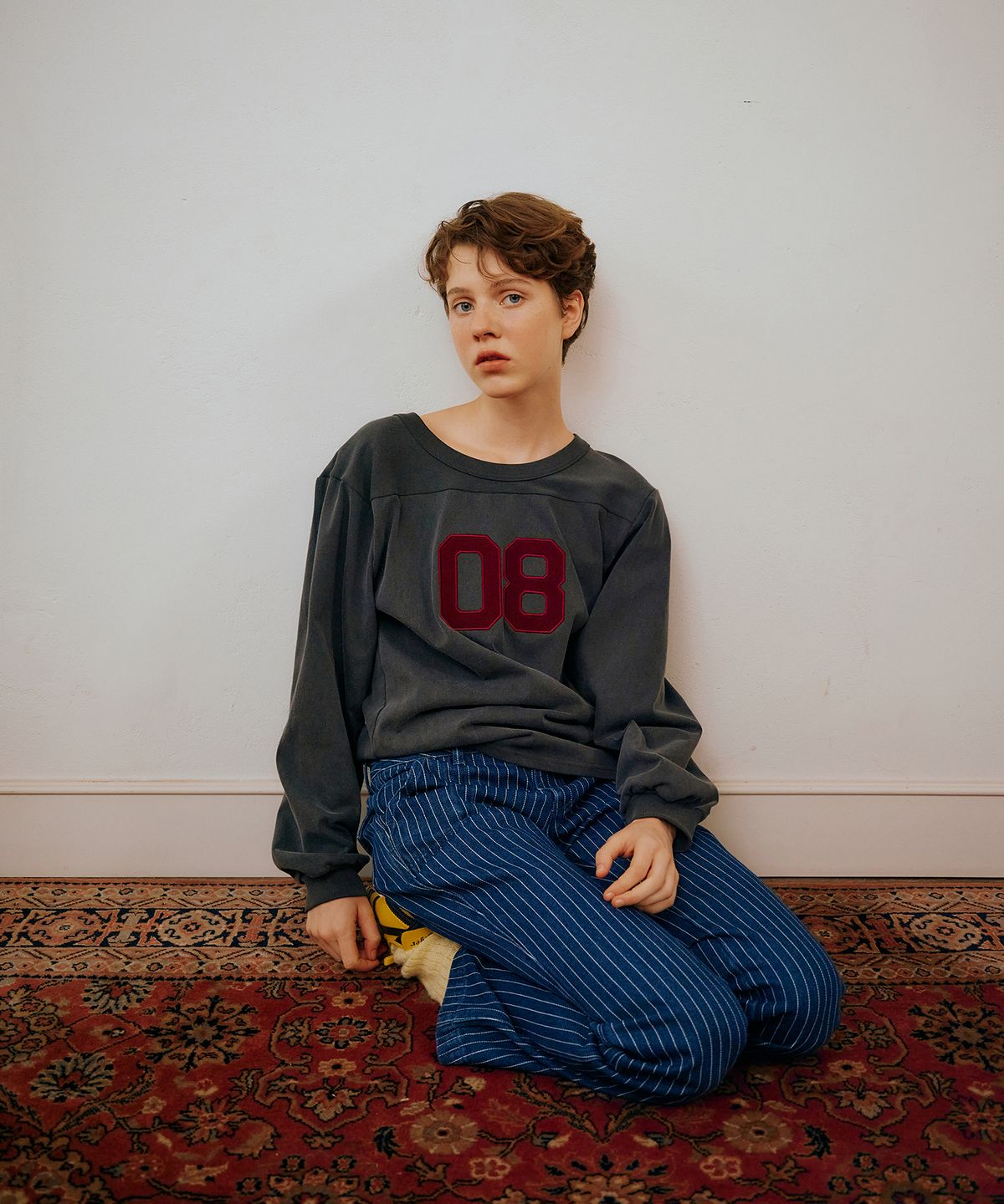 그린버터(GREENBUTTER) Pigment No.08 Tee (Charcoal)