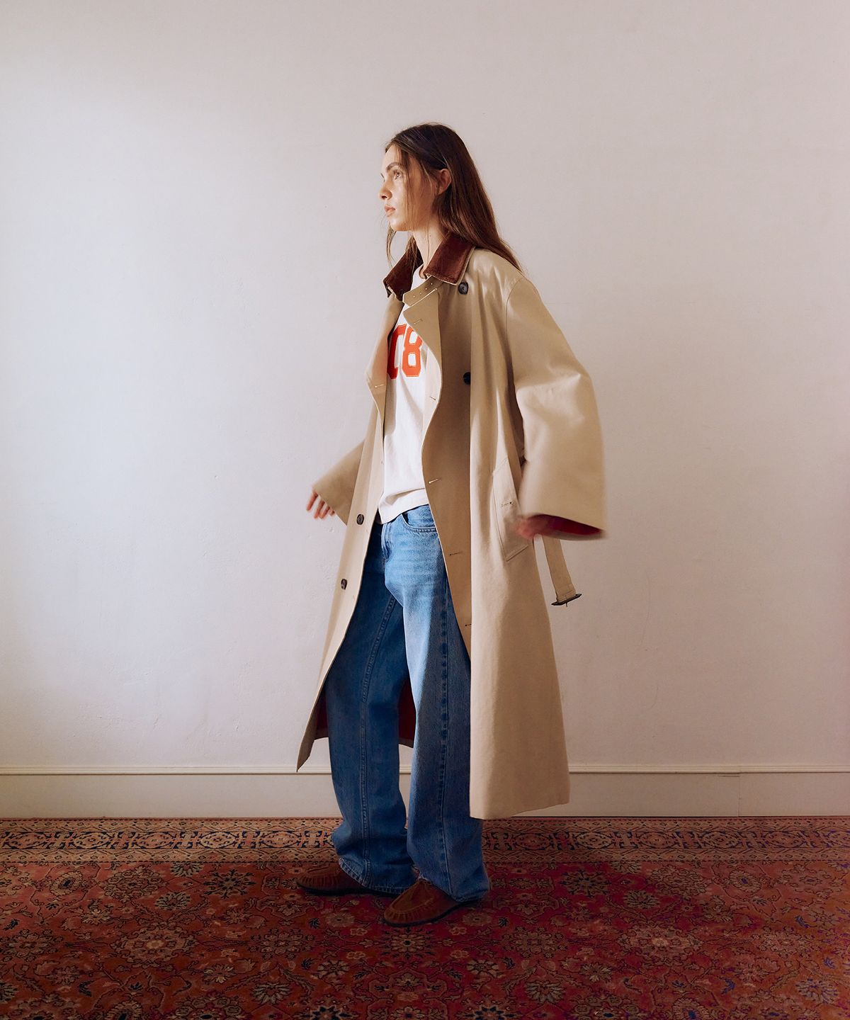그린버터(GREENBUTTER) Dual Season Heritage Trench (Beige)