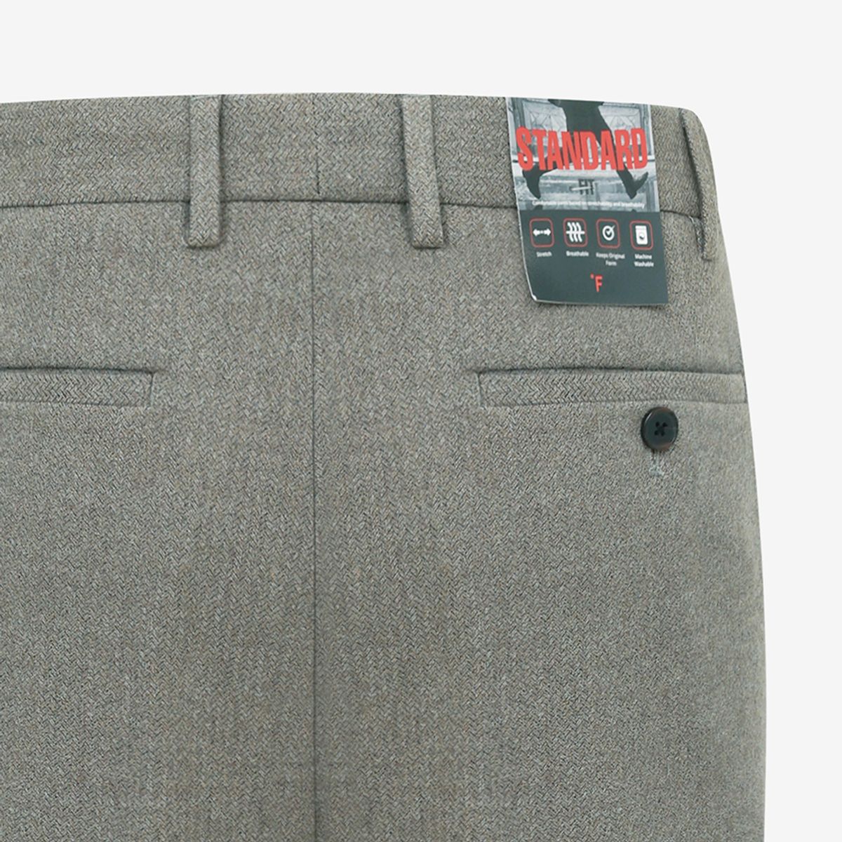 파렌하이트(FAHRENHEIT) Textile Rhapsody 헤링본 캐주얼 셋업 팬츠 (FLFAX4236)