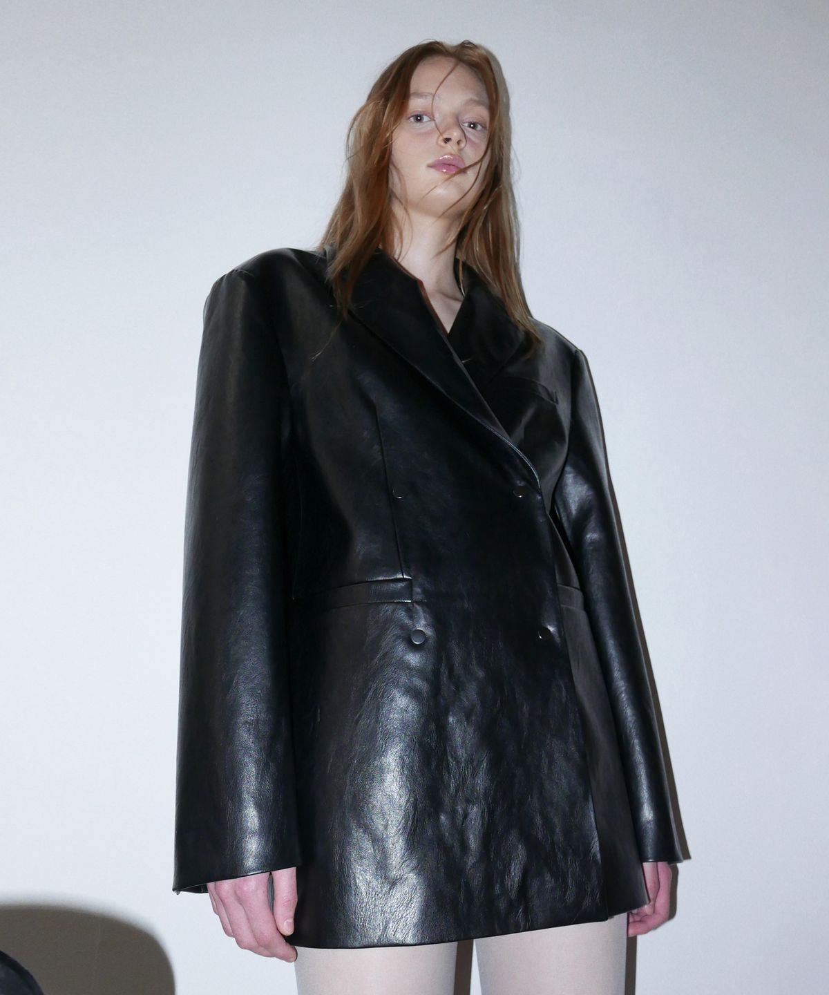 오버듀플레어(OVERDUEFLAIR) SNAP TWO-WAY OVERSIZED LEATHER JACKET_BLACK