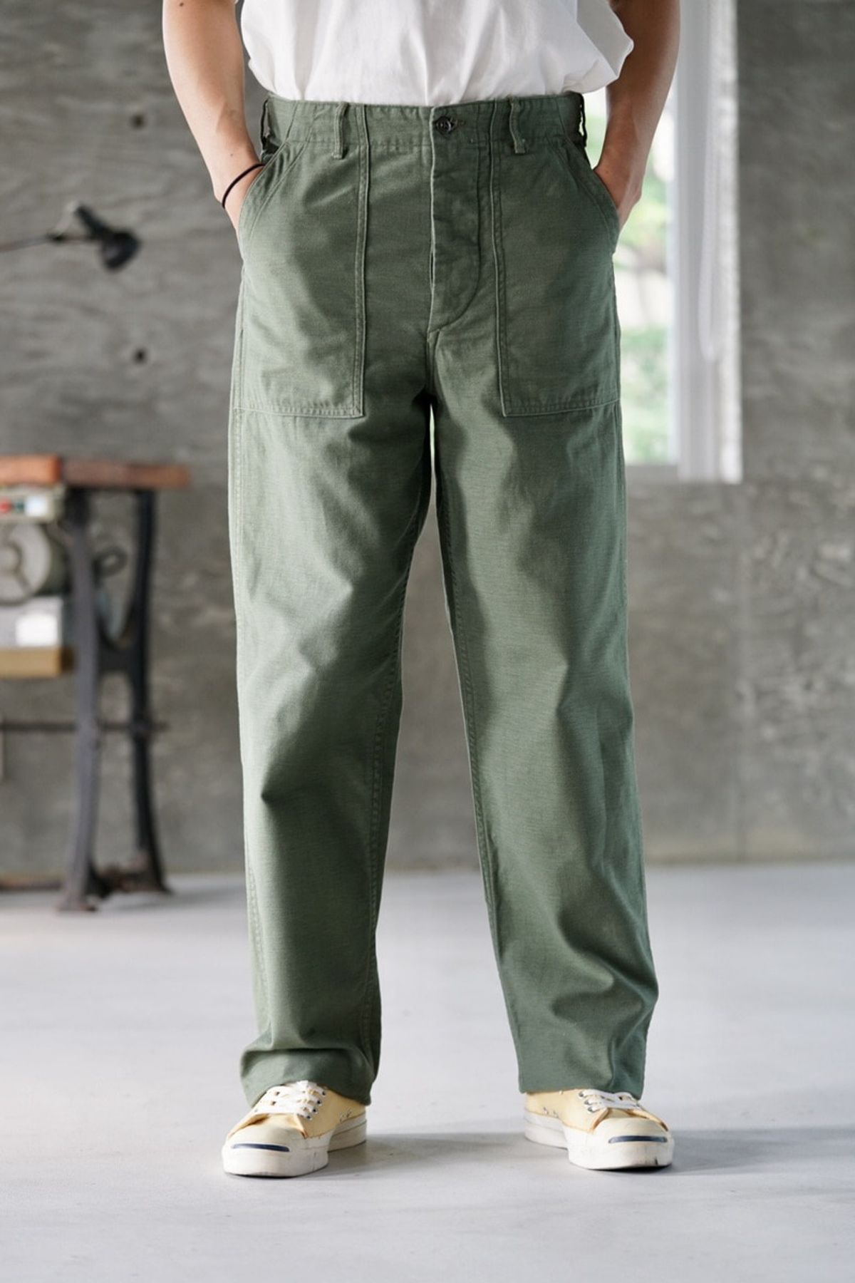 오어슬로우(ORSLOW) US ARMY FATIGUE PANTS (REGULAR FIT) - GREEN