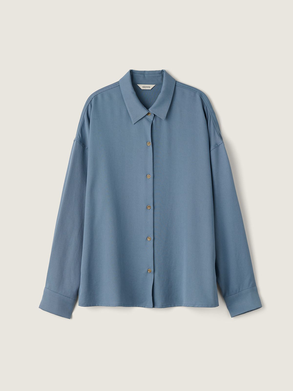 시엔느(SIENNE) 100 Tencel Shirt (Blue)
