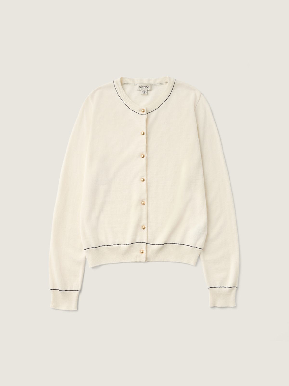 시엔느(SIENNE) Marianne Goldish Cardigan (Ivory)