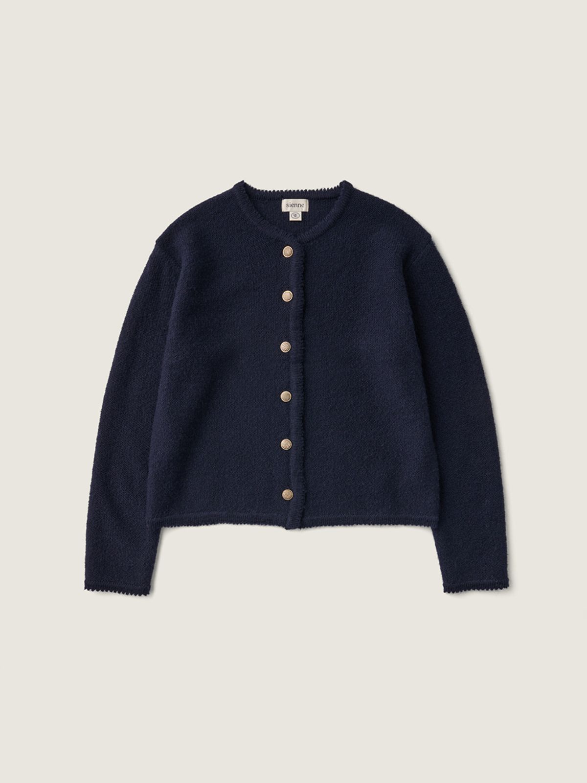 시엔느(SIENNE) Blanche Wool Cardigan (Navy)